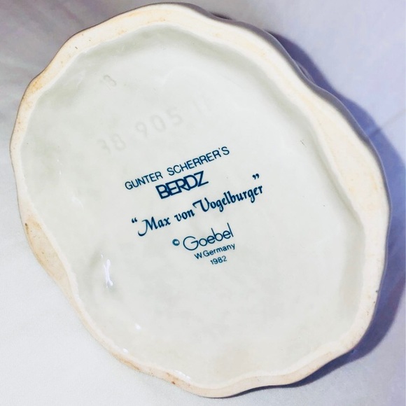 Goebel Vintage Porcelain Bird 1982 West Germany Berdz Gunter Scherrer - Picture 4 of 5